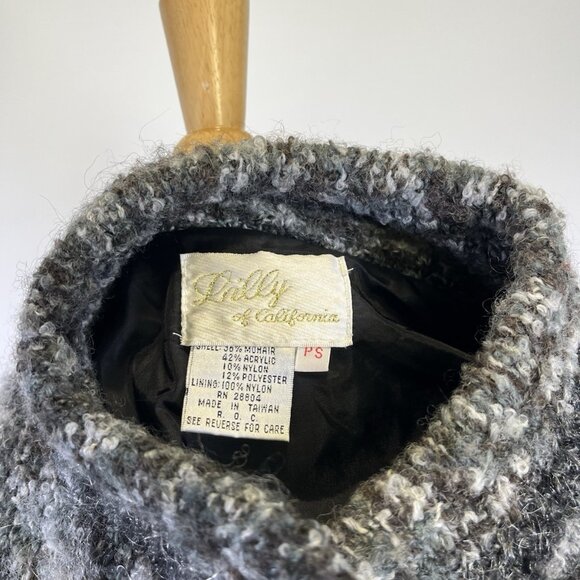Vintage 80s Lilly of California Wool Blend Knit Cardigan Sweater Petite Small - Picture 10 of 10